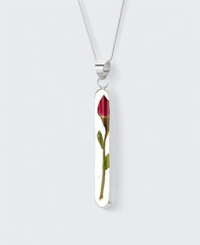 Necklaces Buddha Grovoe Rose Stem Sterling Silver Necklace