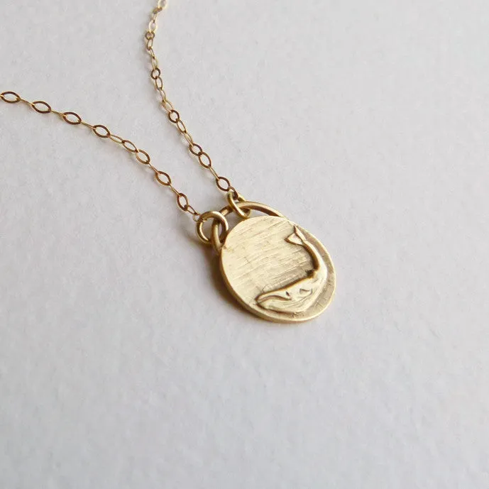 Necklaces Gold Whale Necklace artemer