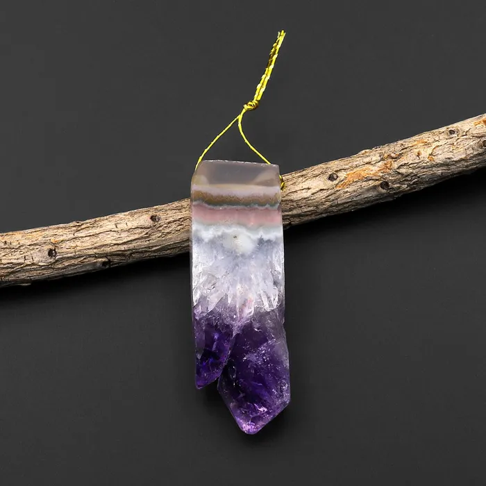 Necklaces Intrinsic Trading Natural Purple Amethyst Stalactite Long Thin Rectangle Pendant Side Drilled Focal Bead A4 Necklaces Intrinsic Trading Natural Purple Amethyst Stalactite Long Thin Rectangle Pendant Side Drilled Focal Bead A4
