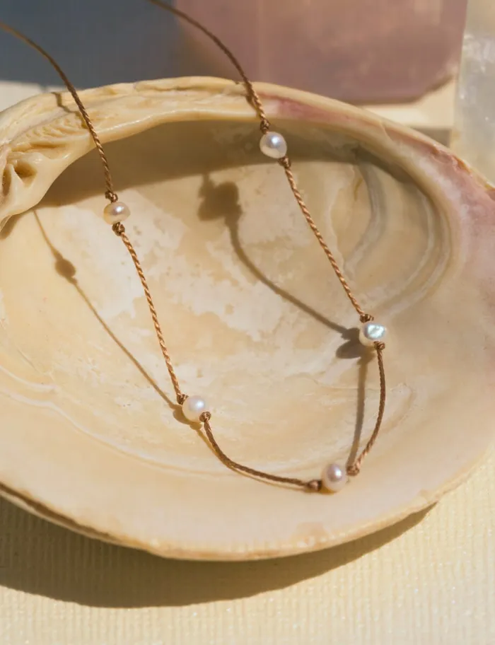 Necklaces SoulKu Pearl Celestial Necklace for Goddess