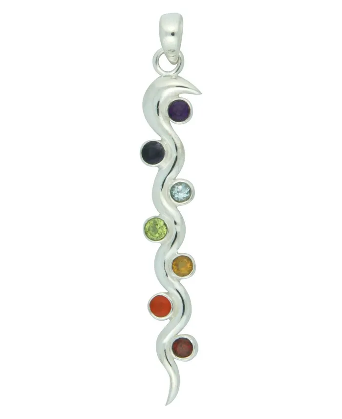 Necklaces Sterling Silver Kundalini Chakra Pendant Buddha Groove