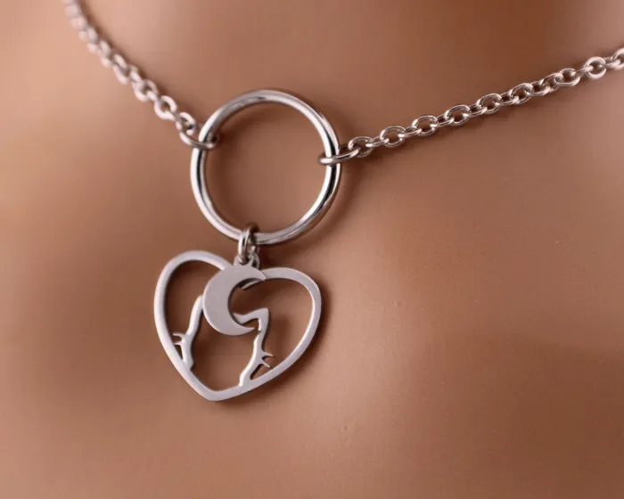 O Ring Kitten and Moon Captive Collars Rings