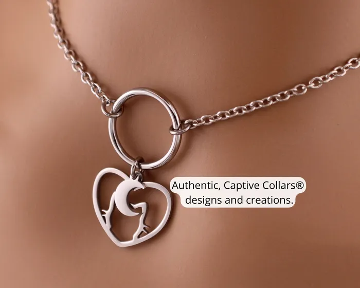 O Ring Kitten and Moon Captive Collars Rings