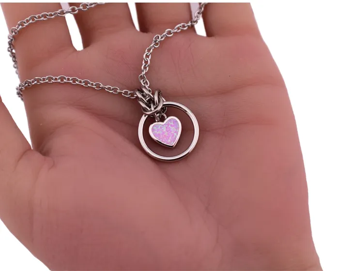 Pink Opal O Ring Captive Collars Rings