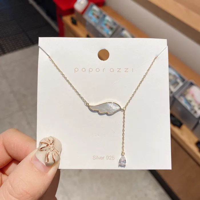 Refined by AnnaKaci Feather Drop Necklace Necklaces Refined by AnnaKaci Feather Drop Necklace Necklaces