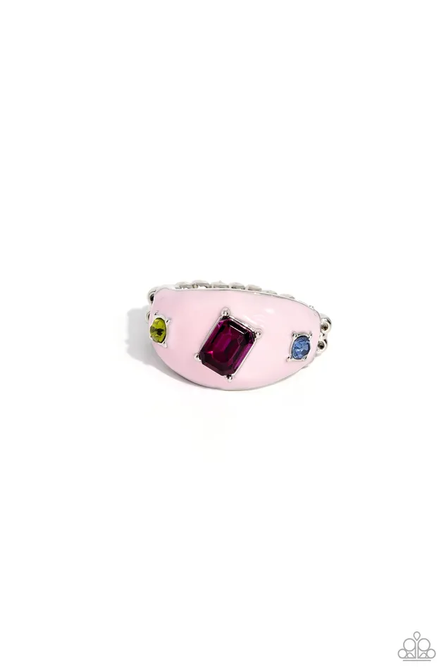 Rings All Eyes On U Jewelry Paparazzi Accessories Blinding Behavior Pink Paparazzi Ring Rings All Eyes On U Jewelry Paparazzi Accessories Blinding Behavior Pink Paparazzi Ring