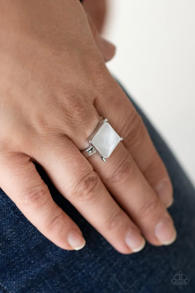 Rings All Eyes On U Jewelry Paparazzi Accessories Ready For My Coronation White Paparazzi Ring