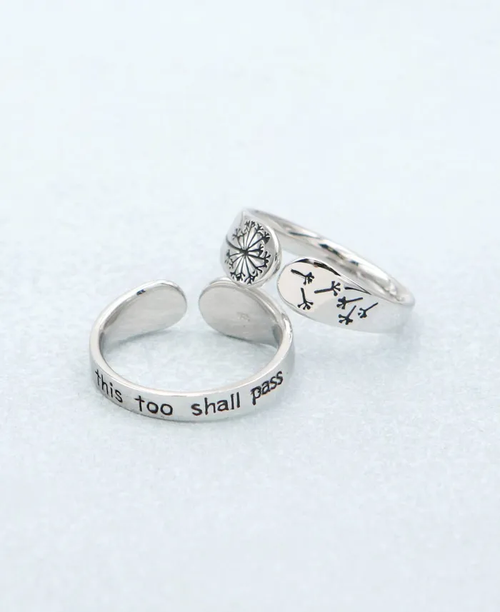 Rings Buddha Groove Petite Size This Too Shall Pass Sterling Silver Mantra Ring Rings Buddha Groove Petite Size This Too Shall Pass Sterling Silver Mantra Ring