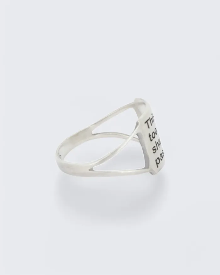 Rings Buddha Groove This Too Shall Pass Sterling Silver Ring