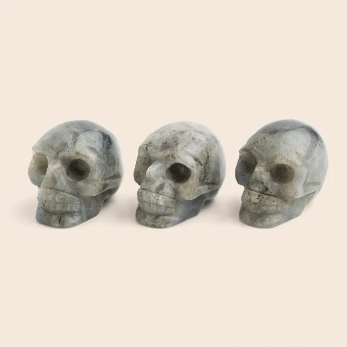 Rings Gemlet Labradorite Crystal Skull