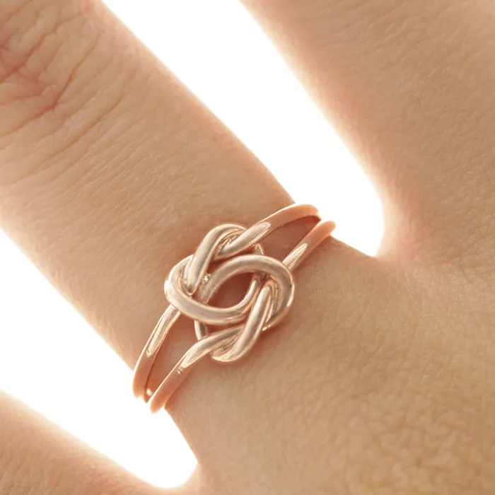 Rings LOULOUROSE Knotted Heart Deux Ring