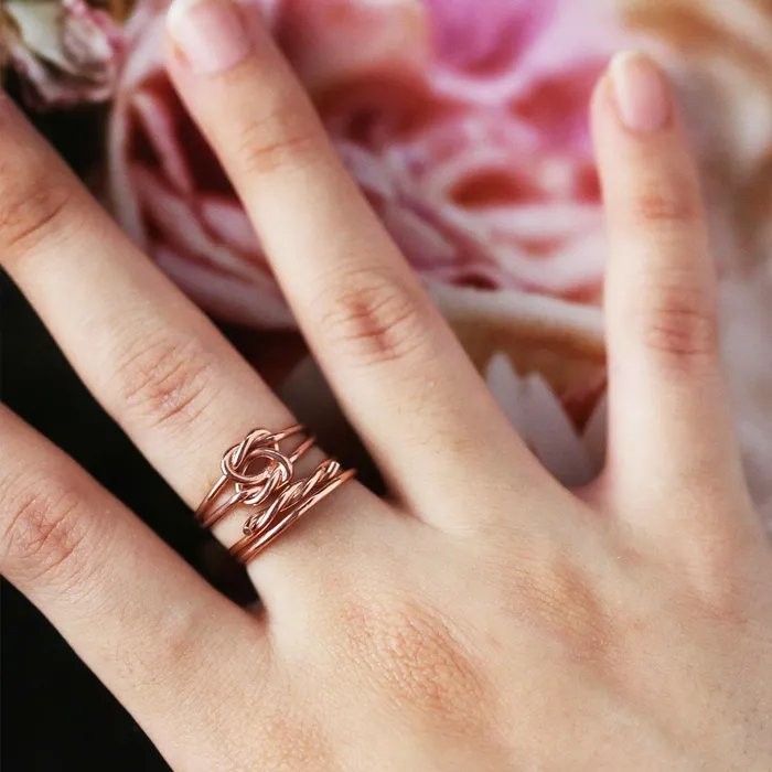 Rings LOULOUROSE Knotted Heart Deux Ring