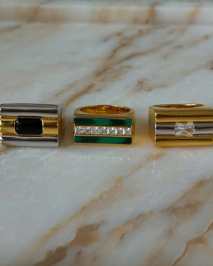 Rings Luv Aj Panini Ring Malachite Rings Luv Aj Panini Ring Malachite
