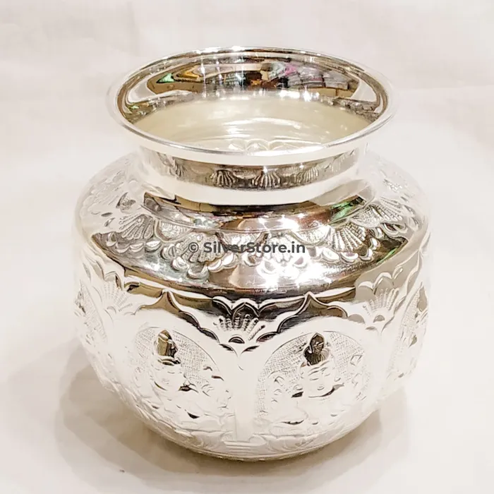 Rings silversrorein Silver Asthalaxmi kalash Silver Laxmi Lota 250 ml Size Rings silversrorein Silver Asthalaxmi kalash Silver Laxmi Lota 250 ml Size