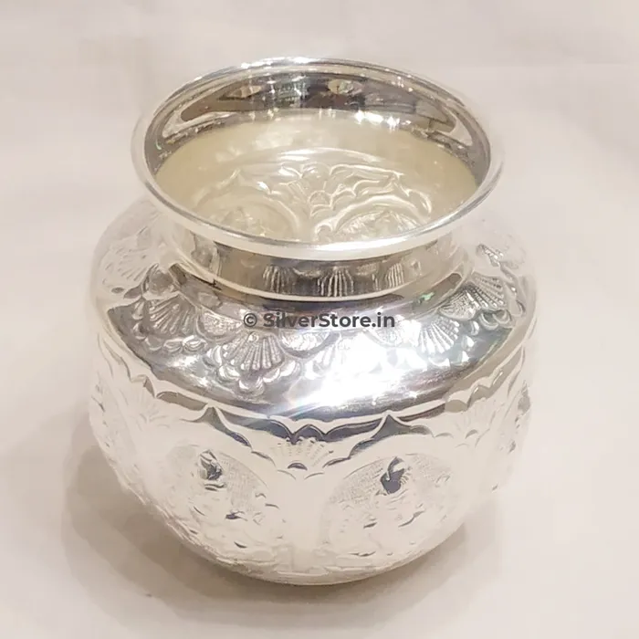 Rings silversrorein Silver Asthalaxmi kalash Silver Laxmi Lota 250 ml Size Rings silversrorein Silver Asthalaxmi kalash Silver Laxmi Lota 250 ml Size