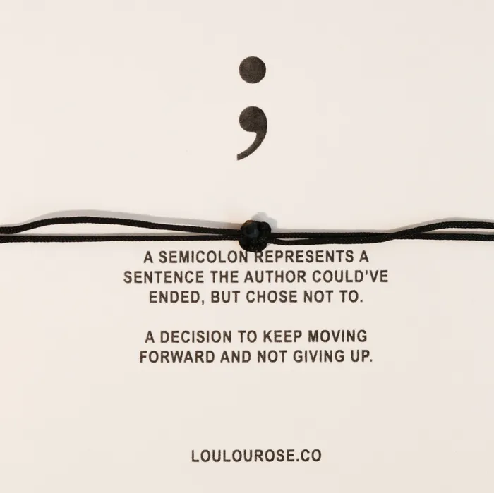 Semicolon Bracelet Ivy and Palette Bracelets