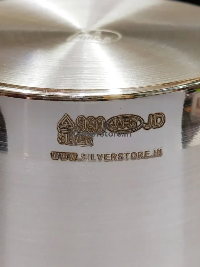 silversrorein Rings Pure Silver Lota with 990 BIS Hallmark 4 height