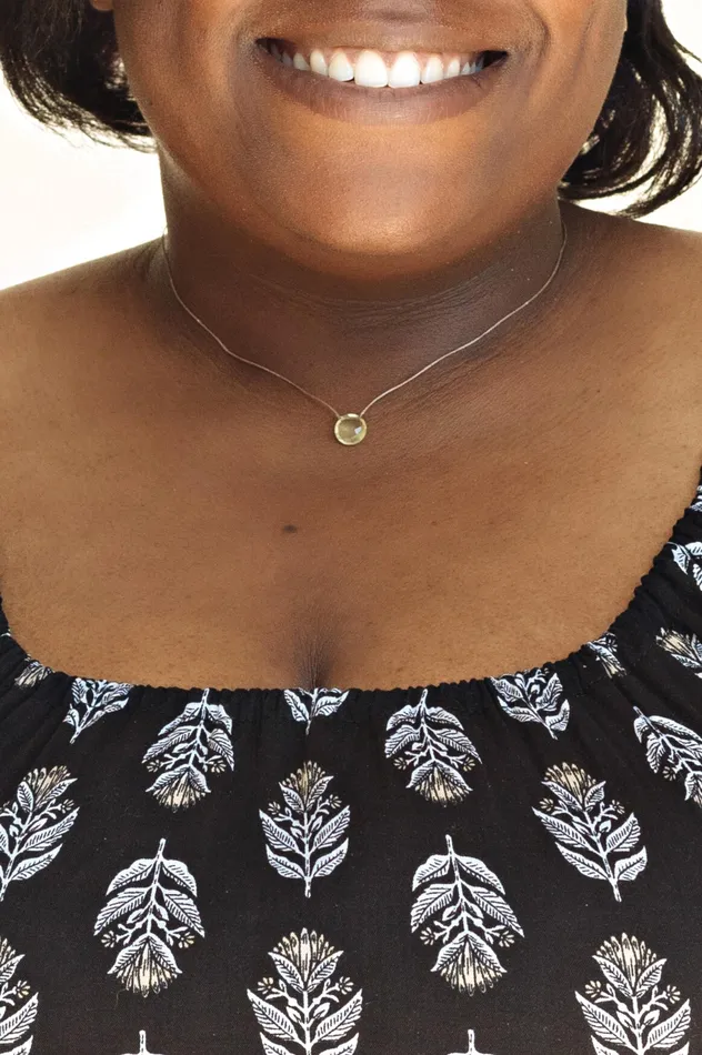 SoulKu Lemon Quartz Enneagram Necklace for Type Five Necklaces