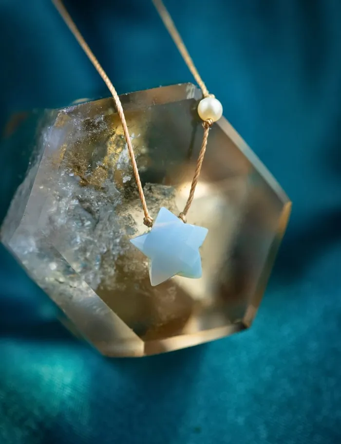 SoulKu Necklaces Blue Opal Shoot for the Stars Necklace