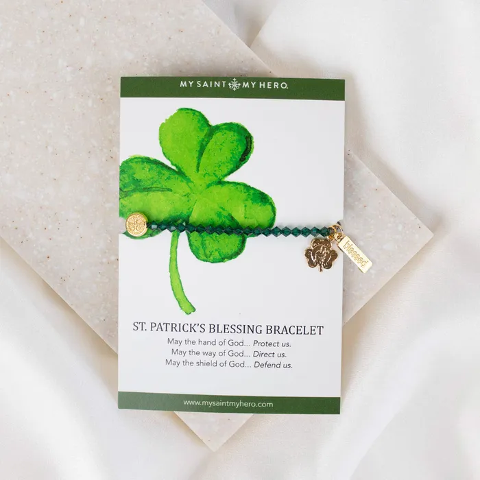 St Patricks Crystal Blessing Bracelet My Saint My Hero Bracelets