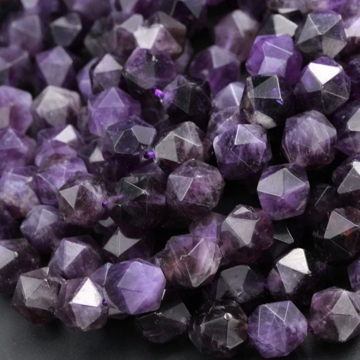 Star Cut Natural Dark Purple Amethyst Beads Faceted Nugget Geometric Cut Rounded 8mm 10mm Beads Diamond Cut Sparkling Gemstone 16 Strand Intrinsic Trading Earrings Star Cut Natural Dark Purple Amethyst Beads Faceted Nugget Geometric Cut Rounded 8mm 10mm Beads Diamond Cut Sparkling Gemstone 16 Strand Intrinsic Trading Earrings