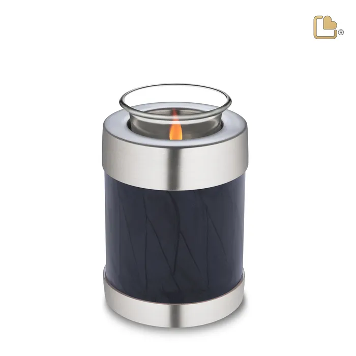Tealight Midnight Pearl Cremation Urn COMFORT by LoveUrns LoveUrns Earrings Tealight Midnight Pearl Cremation Urn COMFORT by LoveUrns LoveUrns Earrings