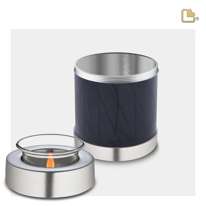 Tealight Midnight Pearl Cremation Urn COMFORT by LoveUrns LoveUrns Earrings Tealight Midnight Pearl Cremation Urn COMFORT by LoveUrns LoveUrns Earrings