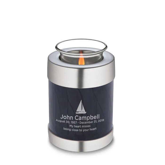 Tealight Midnight Pearl Cremation Urn COMFORT by LoveUrns LoveUrns Earrings Tealight Midnight Pearl Cremation Urn COMFORT by LoveUrns LoveUrns Earrings